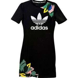 NWT Adidas Originals HER Studio London T-Shirt‎ Floral Mini Dress Smal